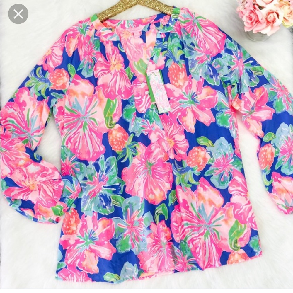 Lilly Pulitzer jungle utopia NWT Martinique top M